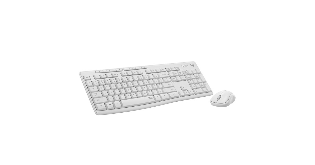 LogitechMK295 Silent Wireless Keyboard and Mouse Combo, desktopset  (Grijs, US-International)