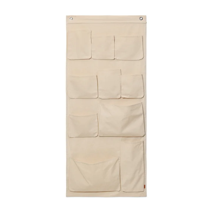 Ferm Living - Canvas Wandorganizer, off-white