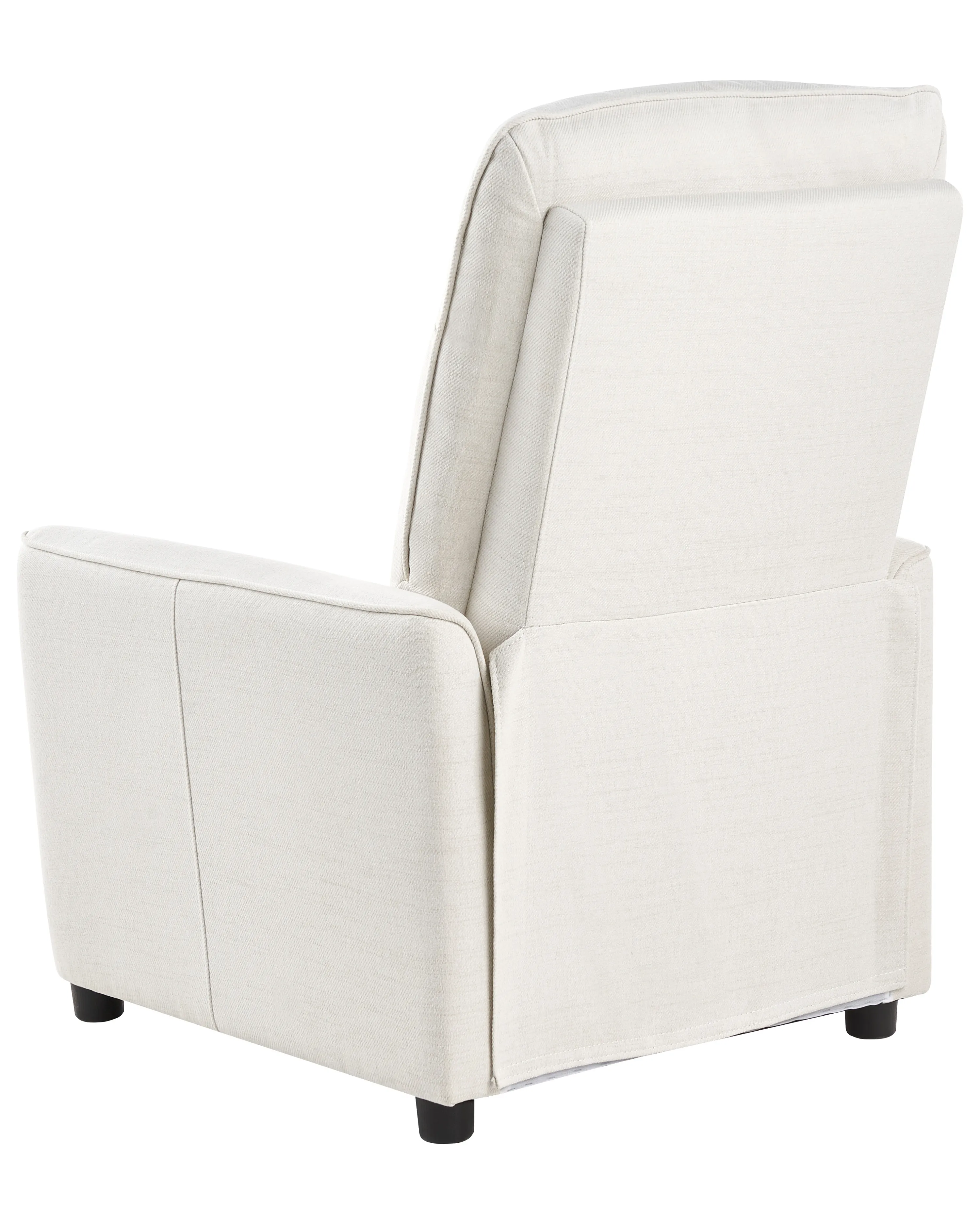 Relaxfauteuil SANDE inclusief voetensteun Stof Gebroken wit