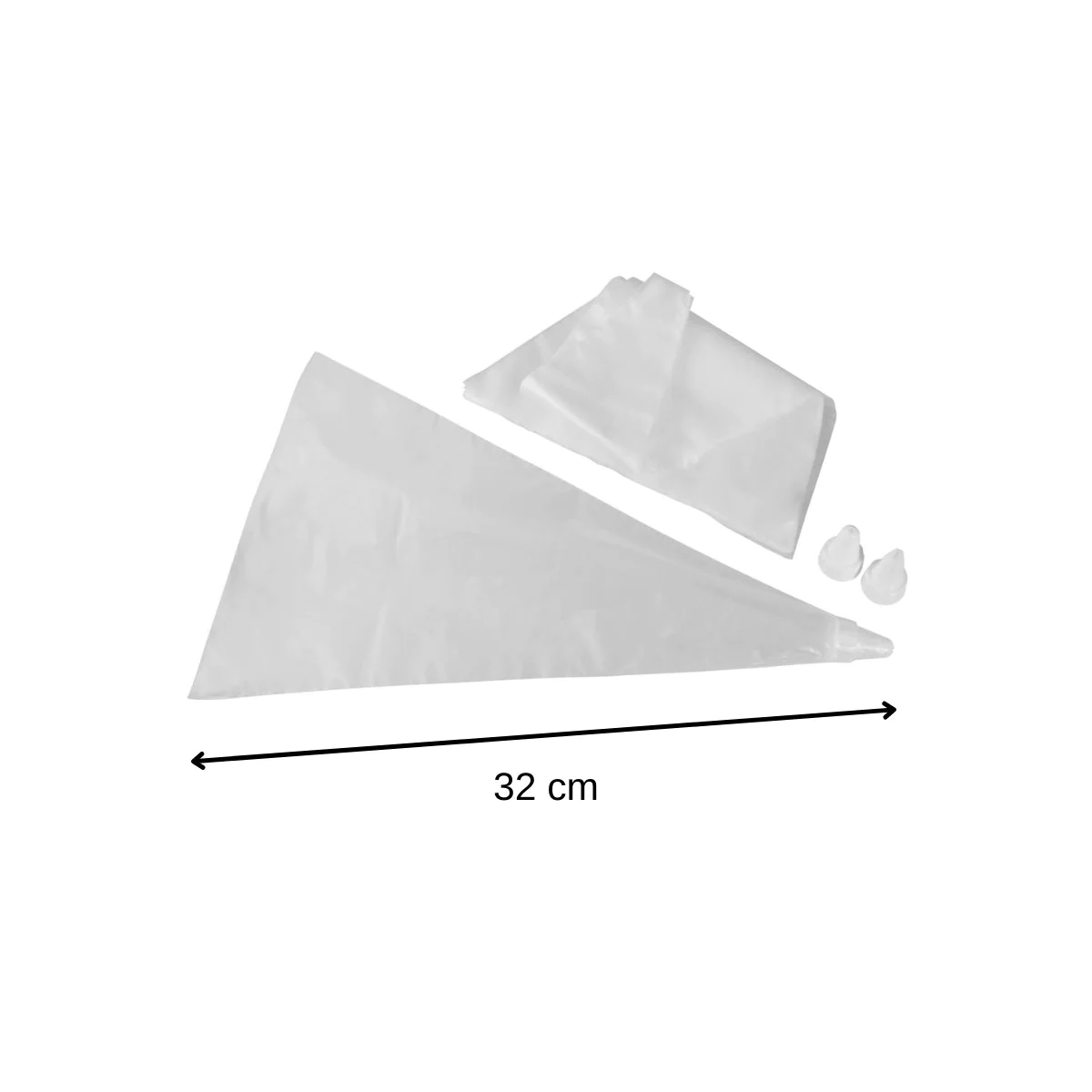 Lot de 20 poches à douilles 6 douilles inox et 3 douilles plastique Sm