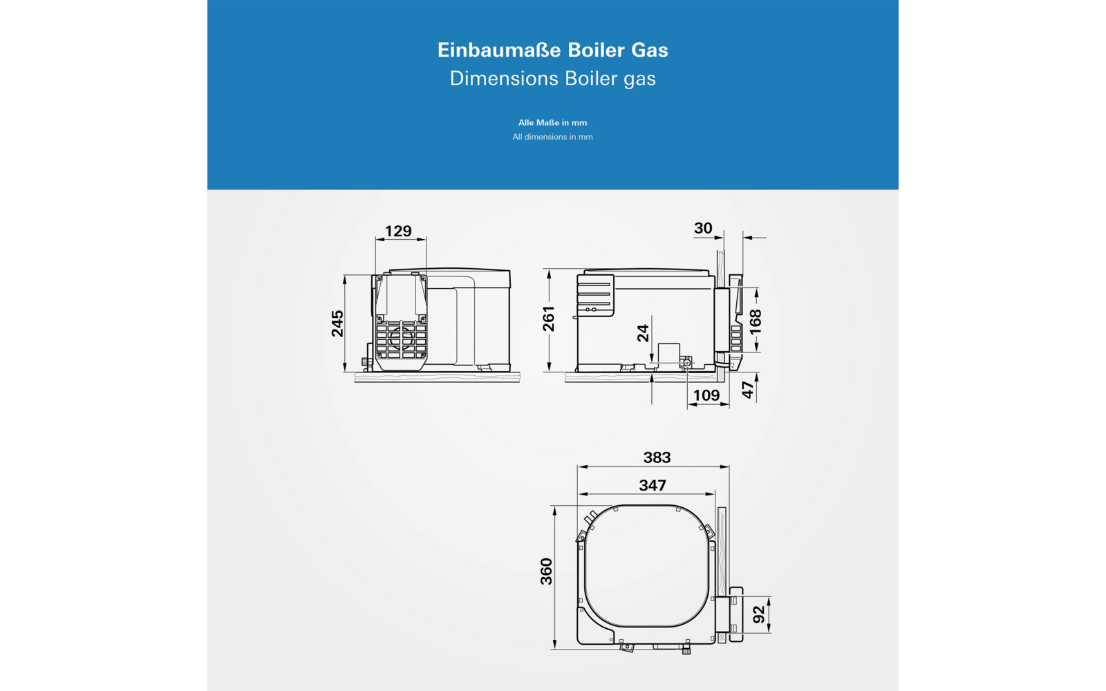 Truma Gasboiler 10 L Warmwasserbereiter