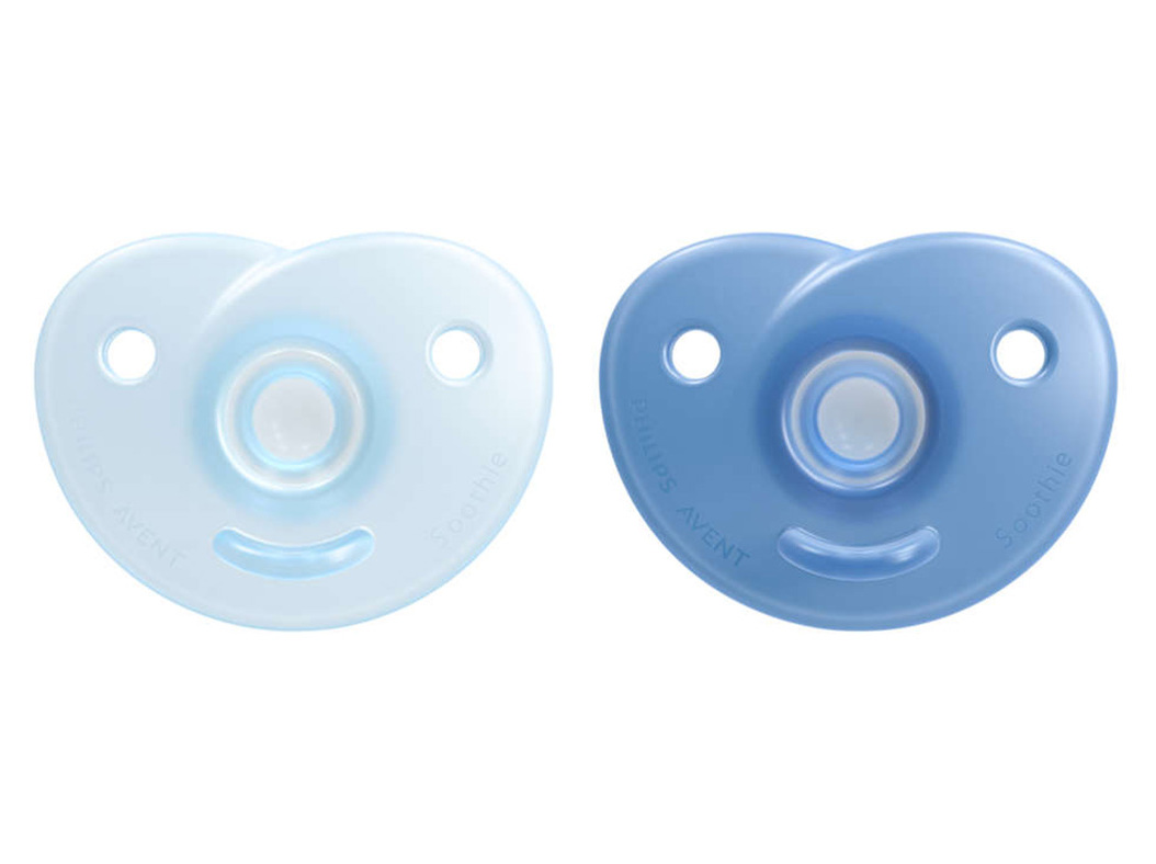 CHUPETA AVENT SOOTHIE AZUL 0-6 M 2 UN