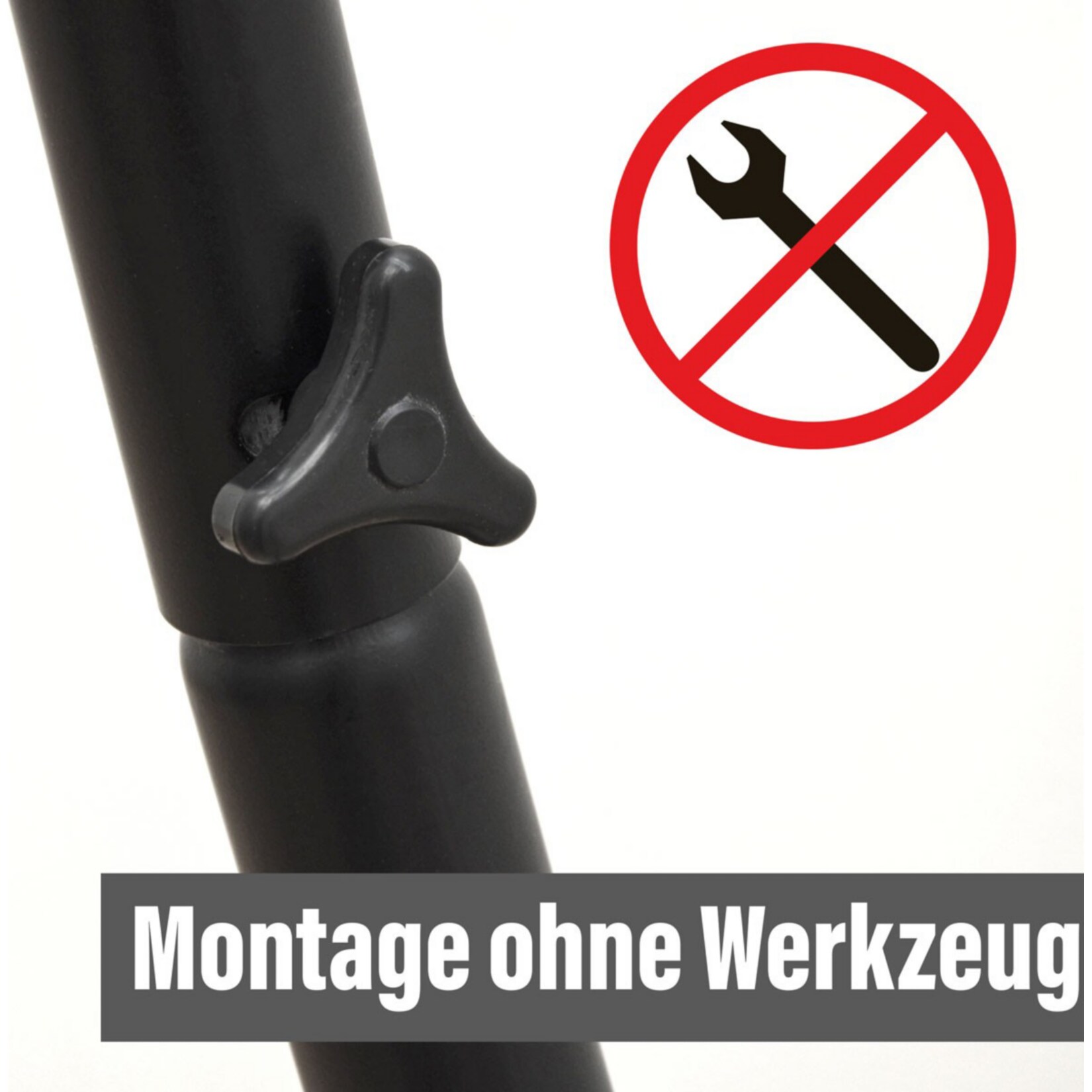Bis 150kg: XL Hängesessel Gestell Outdoor - 210cm Ständer für Hängestuhl Garten