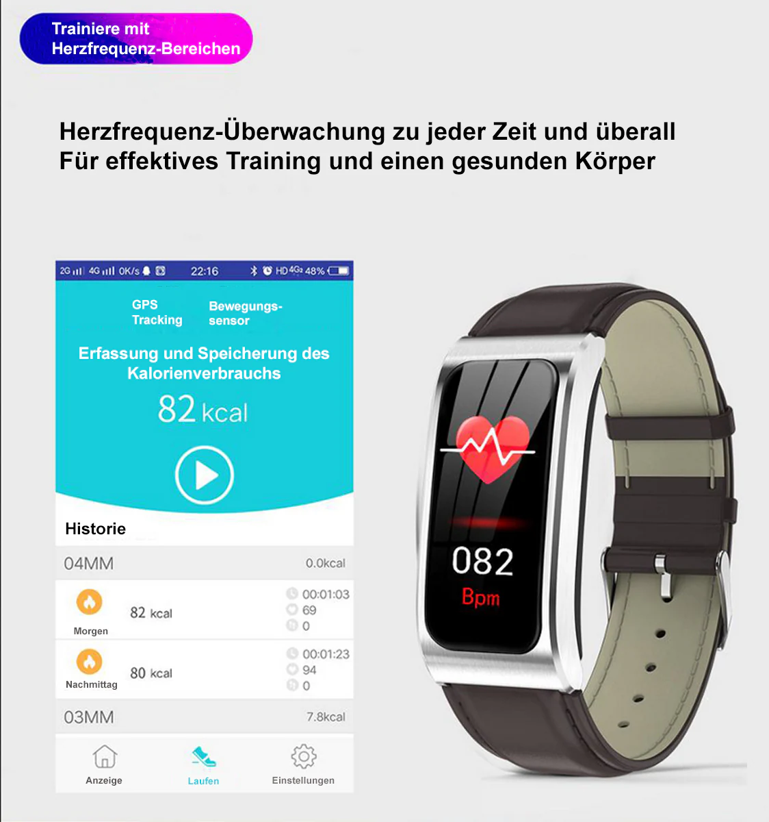 TPFNet Damen Smart Watch / Fitness Tracker IP68 - Milanaise Armband - Android & IOS - Rose Gold