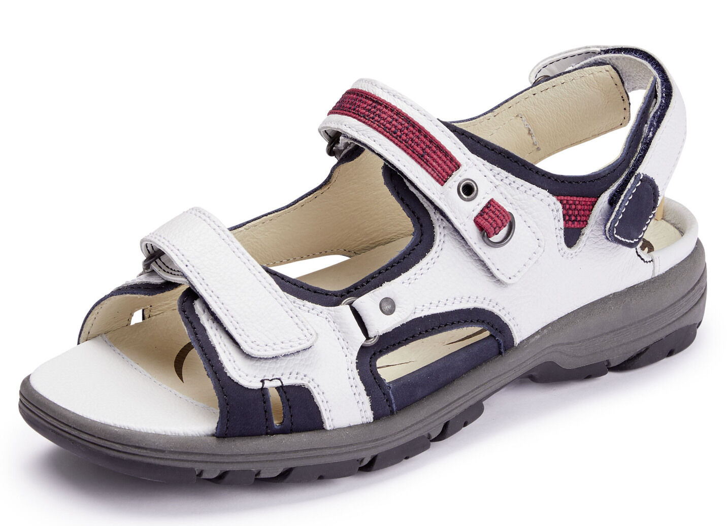 Waldläufer, sportliche Damen-Sandalen, Weite H, mit herausnehmbarem Fussbett