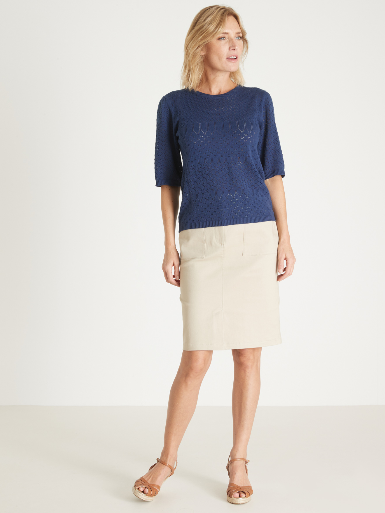 Pull manches au coude