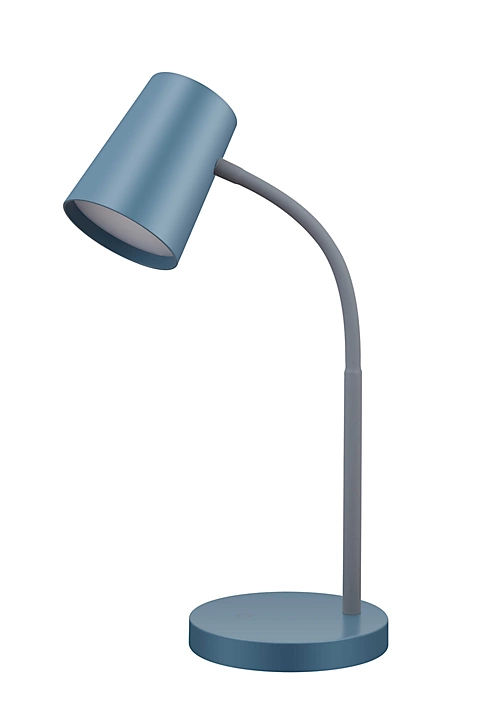 Lampe de bureau LED intégrée L.23 x l.13 x H.40 cm 7,8W 400lm bleu dimmable
