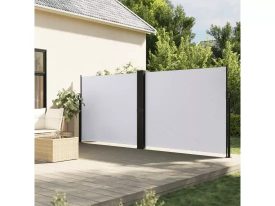 Auvent latéral rétractable blanc 180x1000 cm