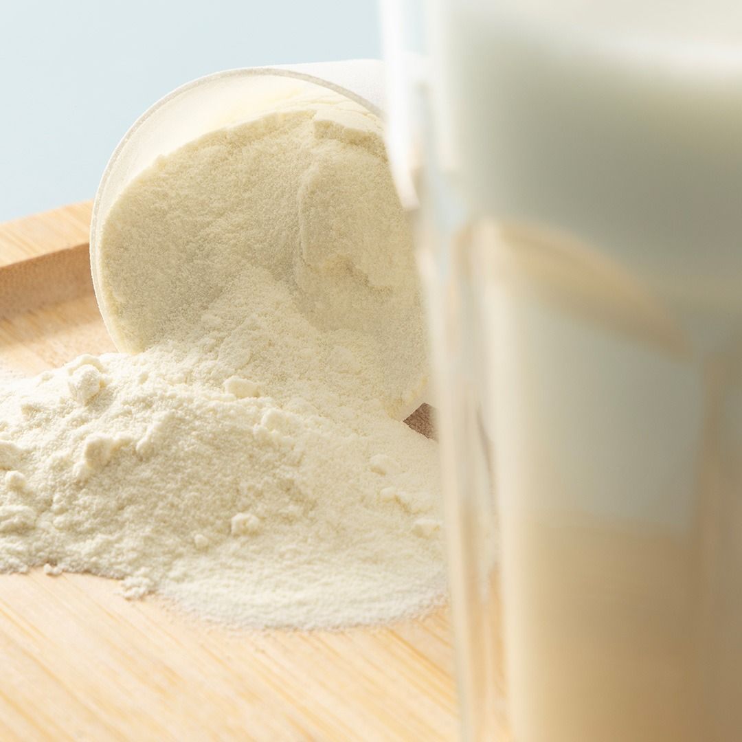 Whey proteïne milkshake banaan