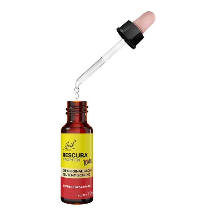 Bachblüten Original Rescura Kids Tropfen Erdbeer alkoholfrei, 10 ml