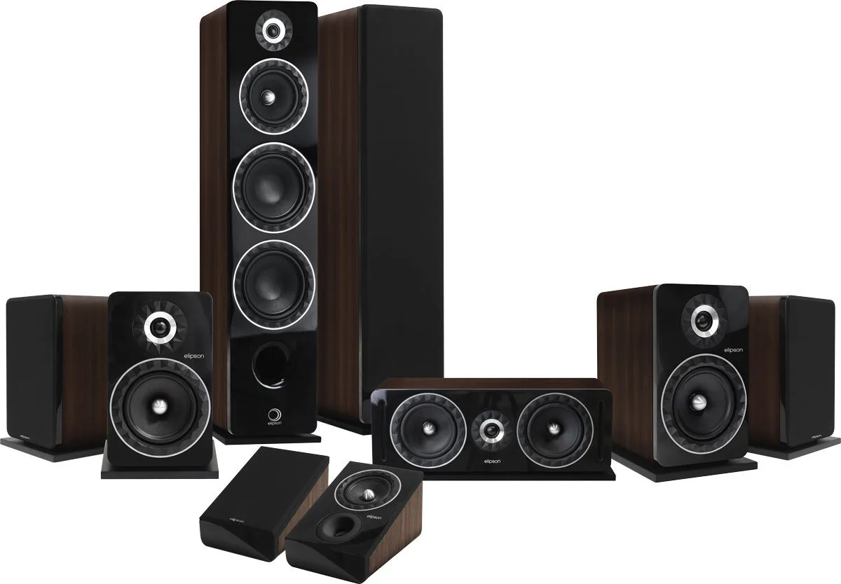 Pack home-cinéma Elipson Prestige Facet HCM 24F8 7.0.2 Noyer Packs enceintes grand spectacle
