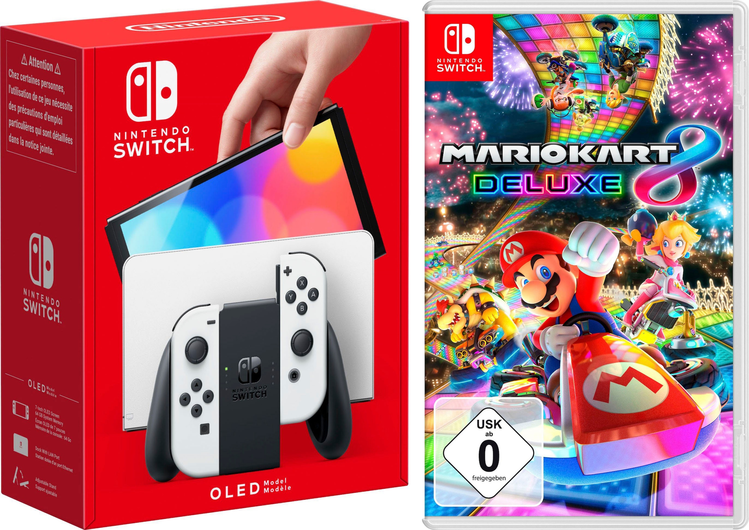 Nintendo Switch Konsolen-Set »OLED« 64 GB inkl. Mario Kart 8 Deluxe