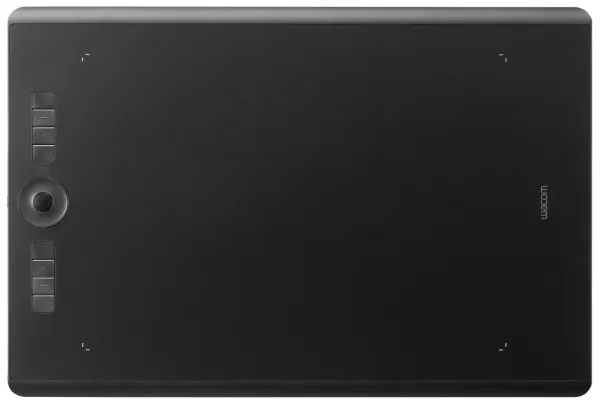 Wacom Intuos Pro Large - Digitizer - højre- og venstrehåndet - 43 cm x 28.7 cm x 0.8 cm - multi-touch - elektromagnetisk - 8 knapper - trådløs, kabling - USB, Bluetooth - sort