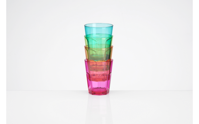Trinkgläser Soda 340 ml 4er Set bunt