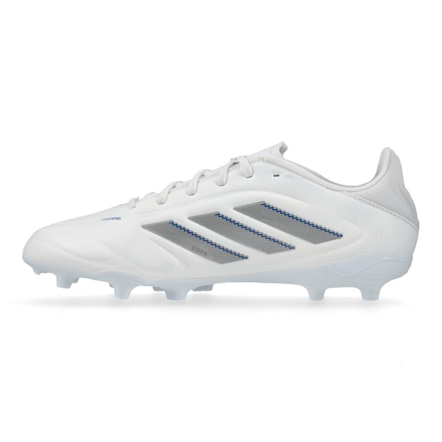 adidas Copa Pure League III FG/AG Polar Victory - Blanc/Argenté/Bleu Enfant