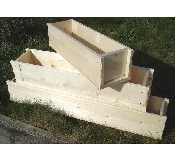Dehner Holz-Blumenkasten, rechteckig