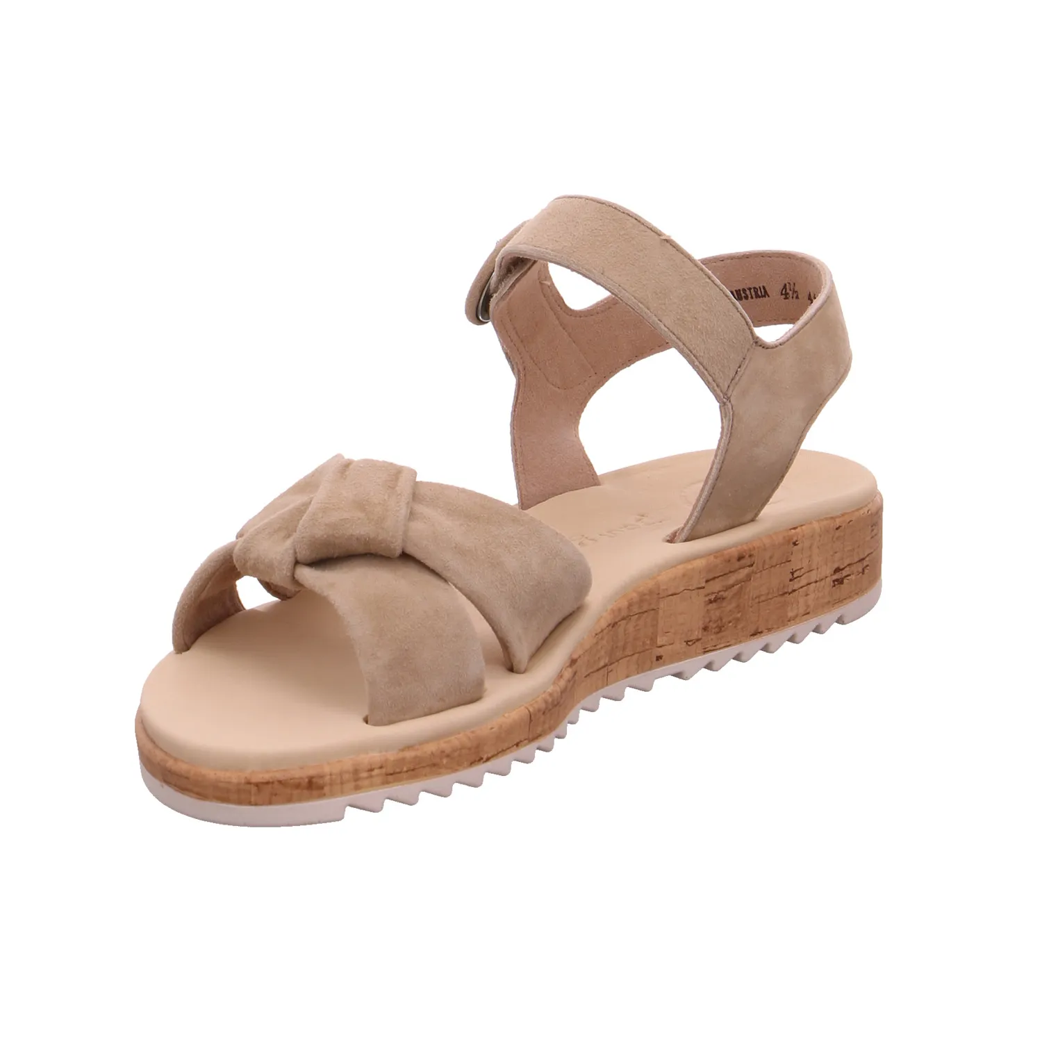 PAUL GREEN Sandalette Beige Leder