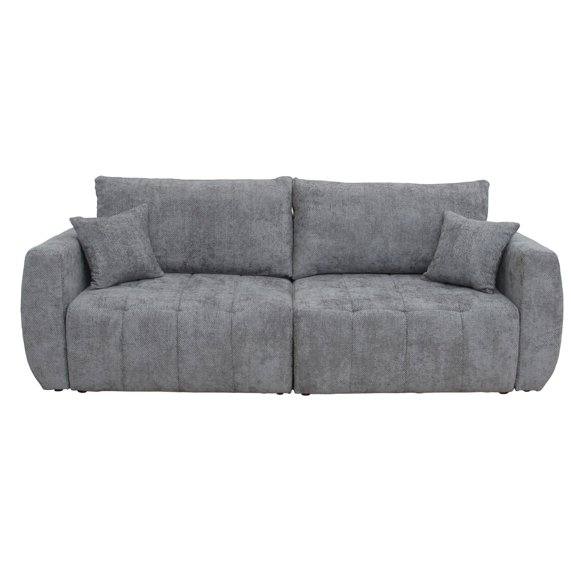 Big Sofa - anthrazit - mit Staukasten und Liegefunktion - 245 cm