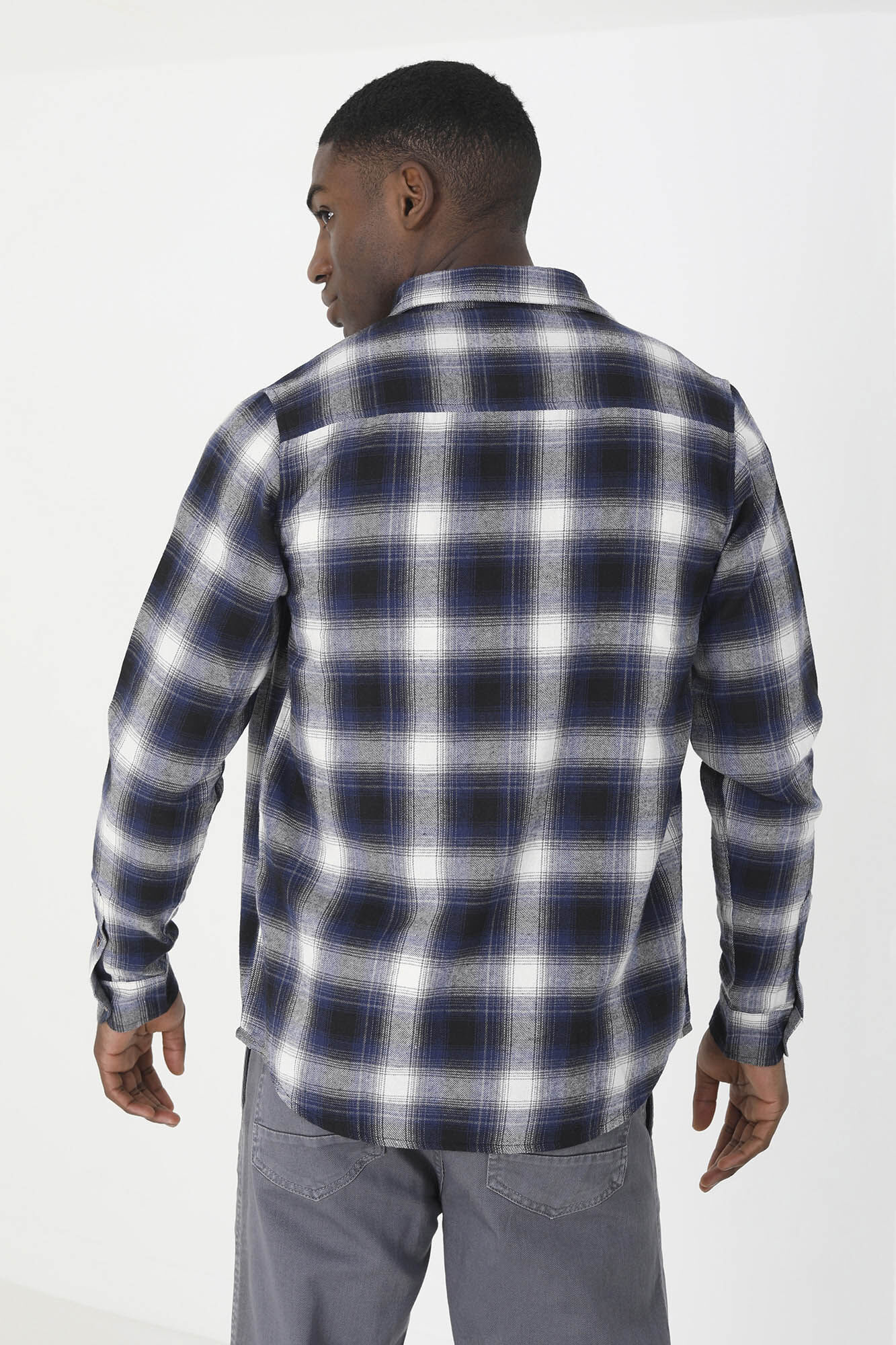 Camisa xadrez com bolso