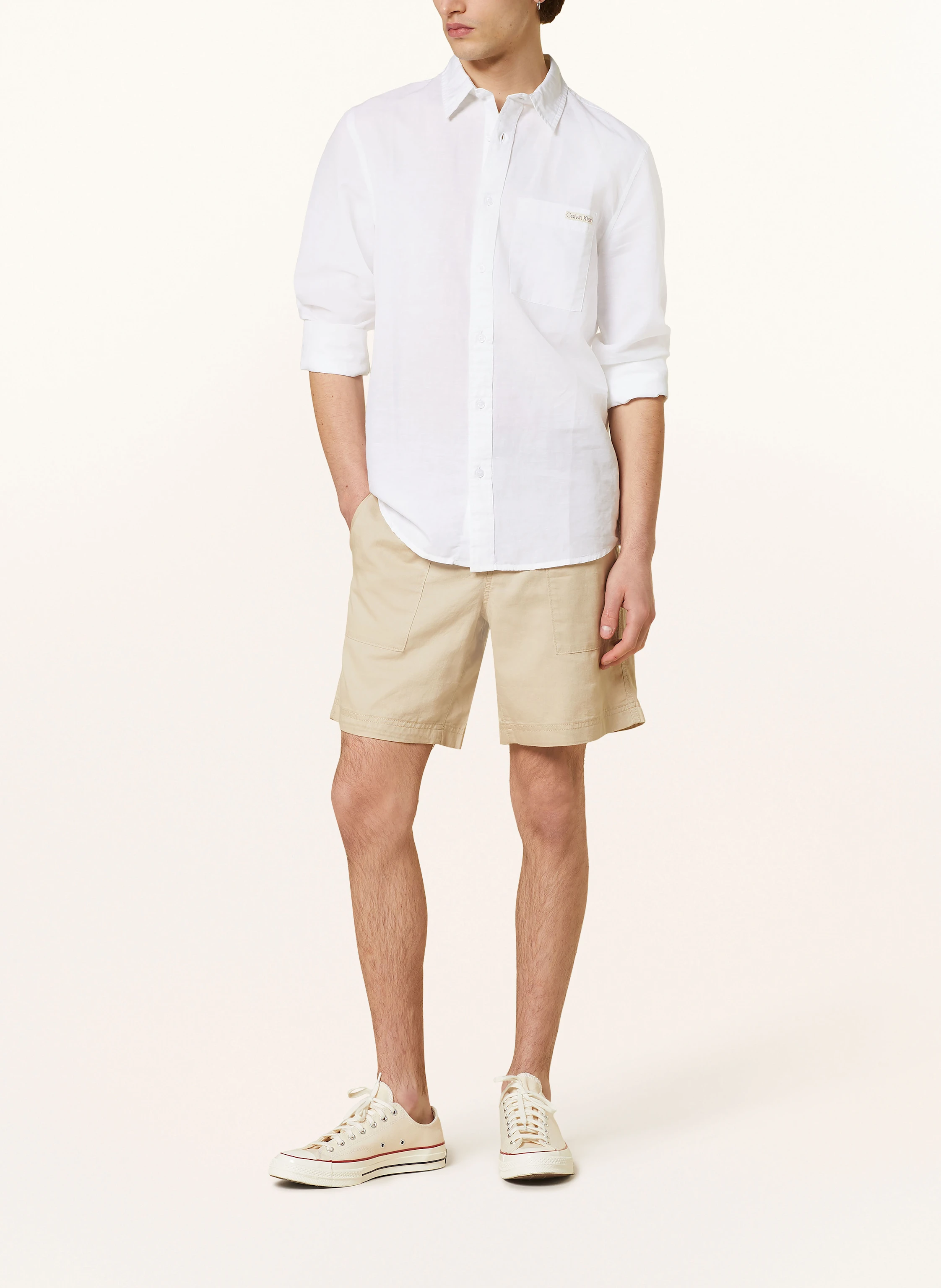 Calvin Klein Jeans Shorts mit Leinen