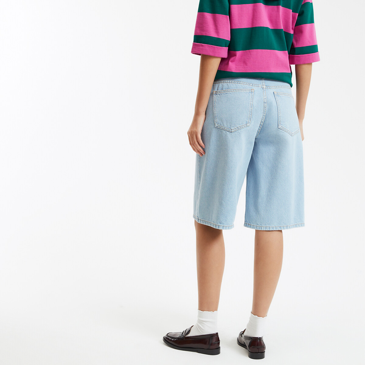 COLEÇÕES LA REDOUTE<br>Bermudas em ganga