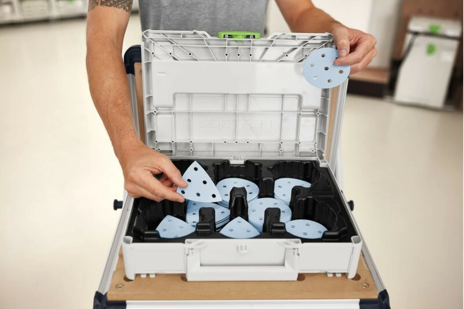 Festool 578196 Schuurschijven SYS-STF D90/V93 GR-Set in systainer