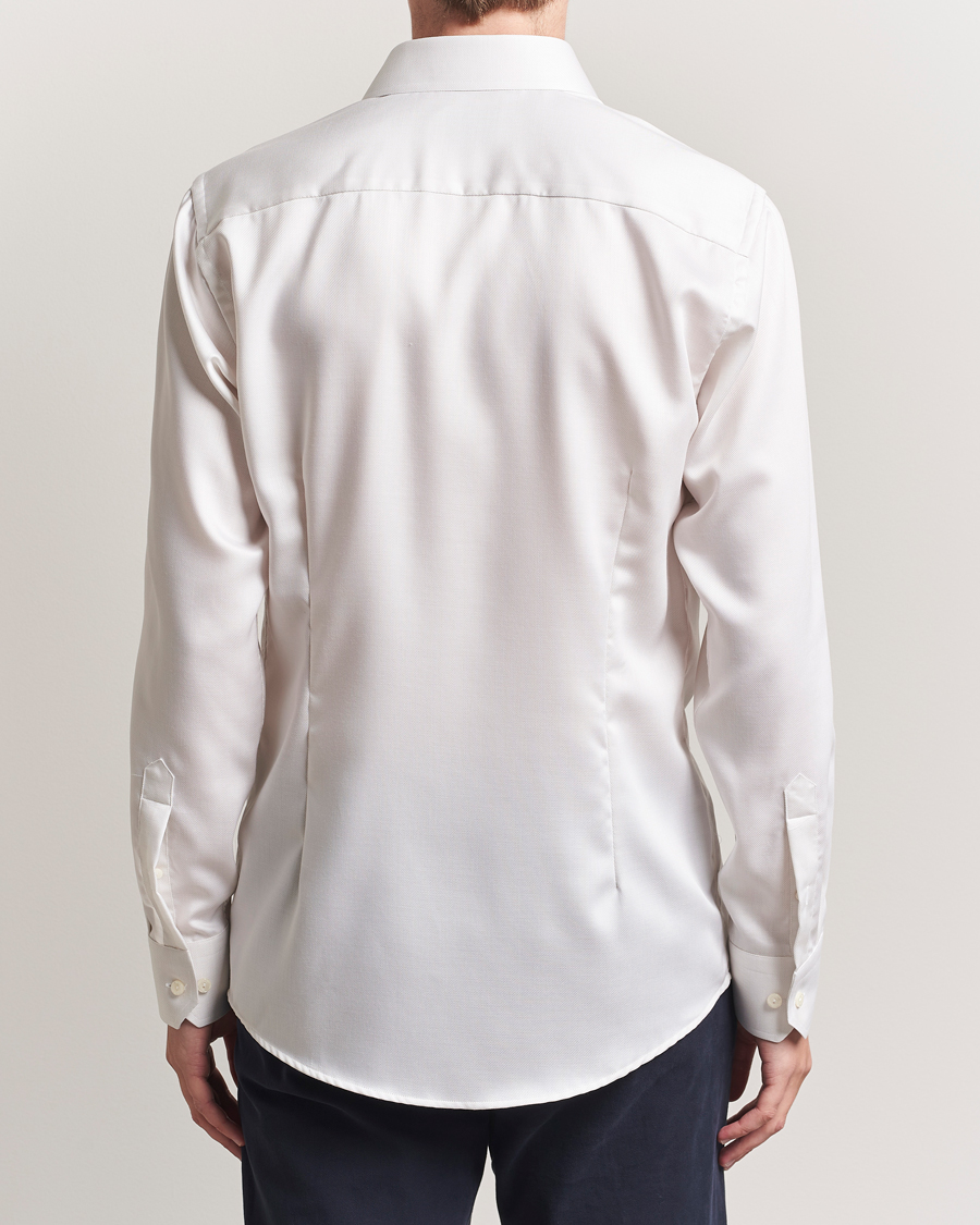 Eton Slim Fit Fine Twill Shirt Light Beige