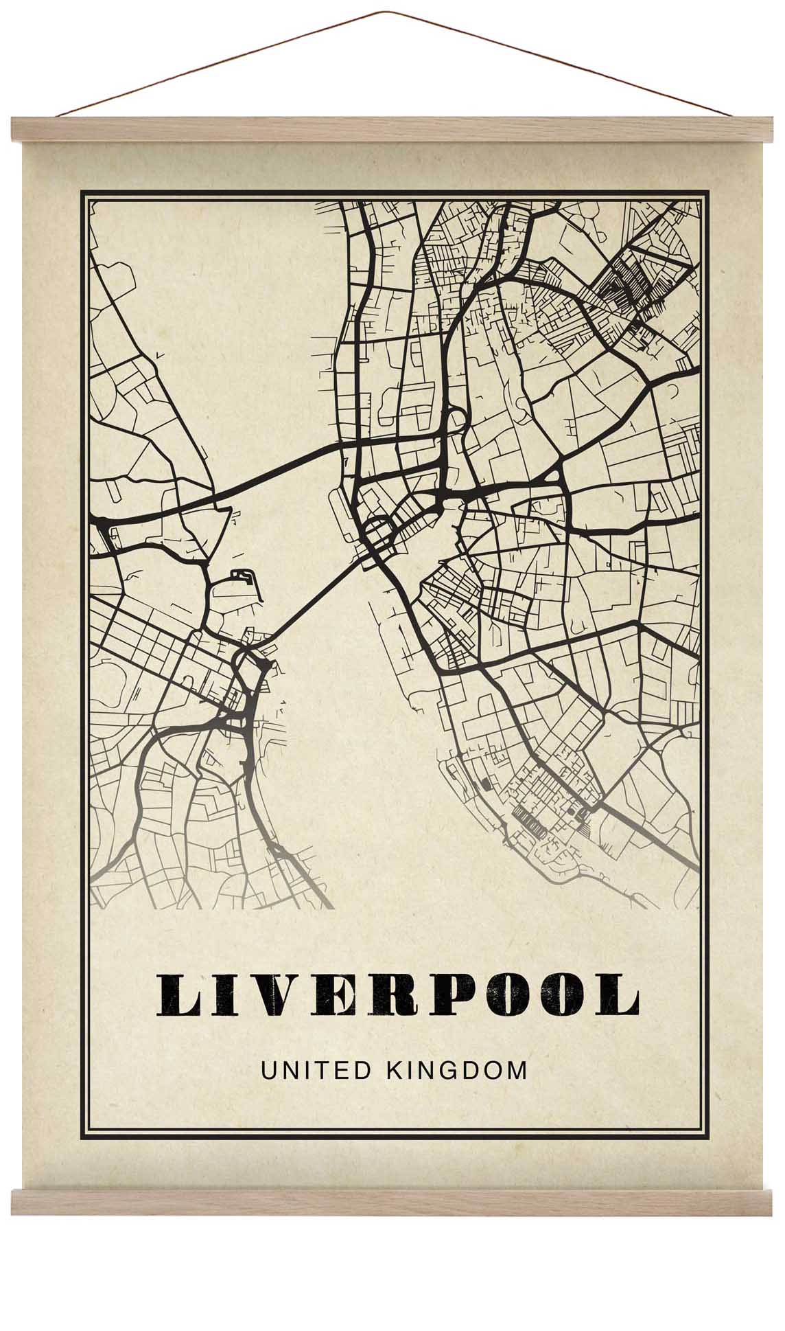 Liverpool Stadt Sepia