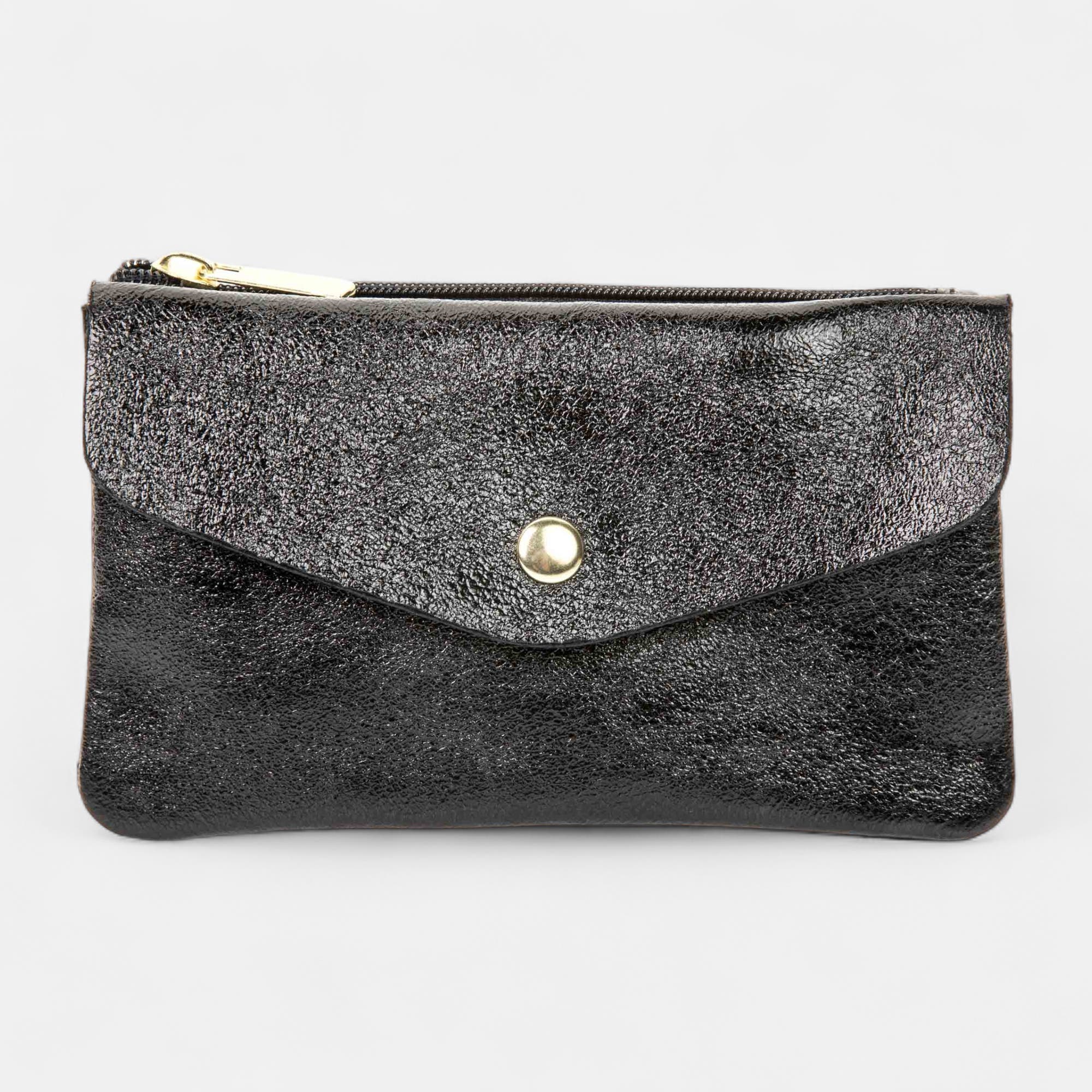 Petite maroquinerie en cuir noir