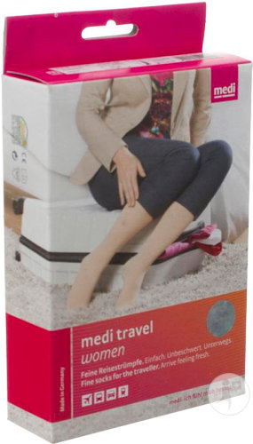 Medi Travel Women Bas De Voyage Noir T3 1 Paire