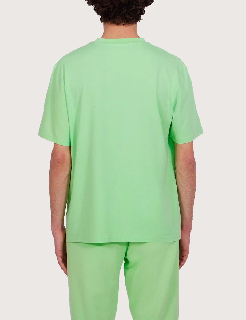 GERTRUDE&GASTON T-SHIRT MANCHES COURTES HOMME LEONCE PRINT ANIS