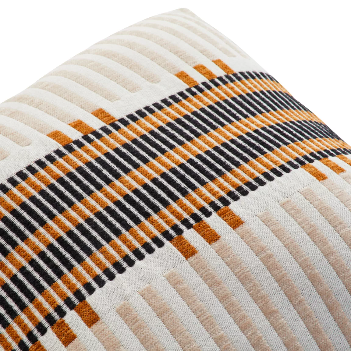 Coussin carré brodé (40 x 40 cm) Jangwa Beige