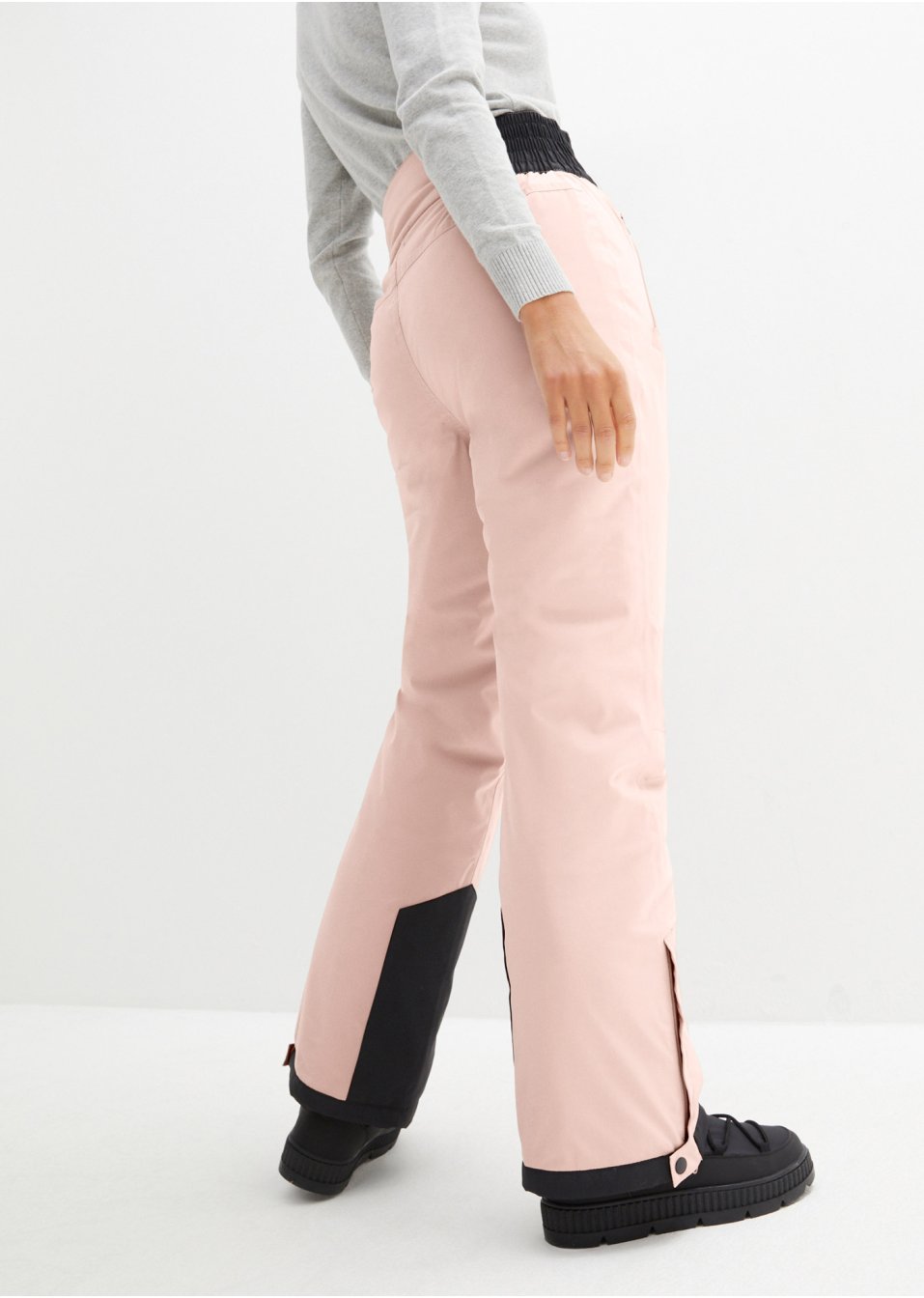 Pantalon de ski thermo fonctionnel coupe haute avec taille confortable, étanche, Straight