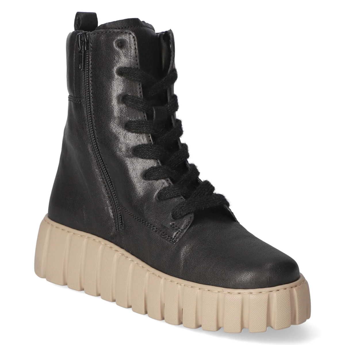 GaborSchnürstiefeletten - schwarz (Micro)