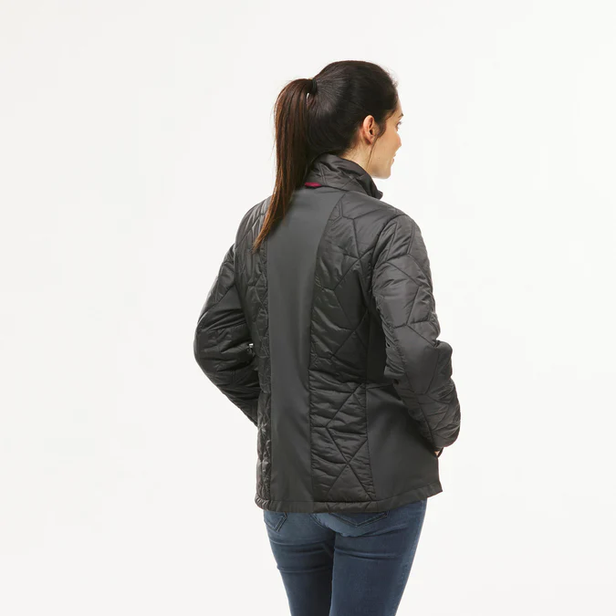 Decathlon Forclaz - Jaqueta impermeável 3 em 1 Forclaz para mulheres, ideal para viagens e mochilão, com temperatura de conforto de -8°C (17,6°F).