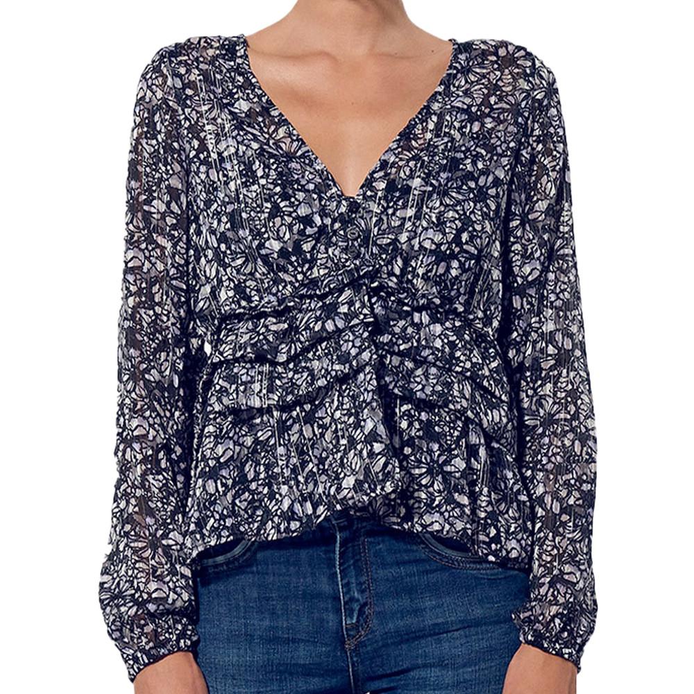 Kaporal Blouse Bleu à fleurs Femme Kaporal Vian