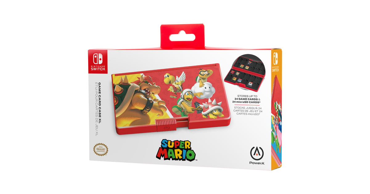 PowerAGame Card Case XL for Nintendo Switch - Heroes vs. Villains opslag  (Rood)