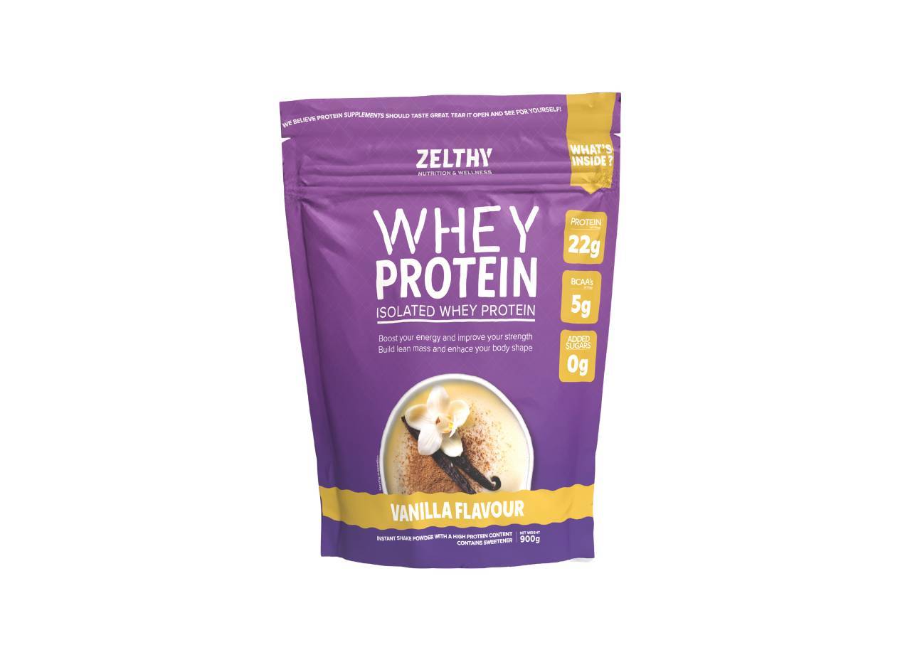 PROTEINA WHEY ISOLADA ZELTHY BAUNILHA 900G