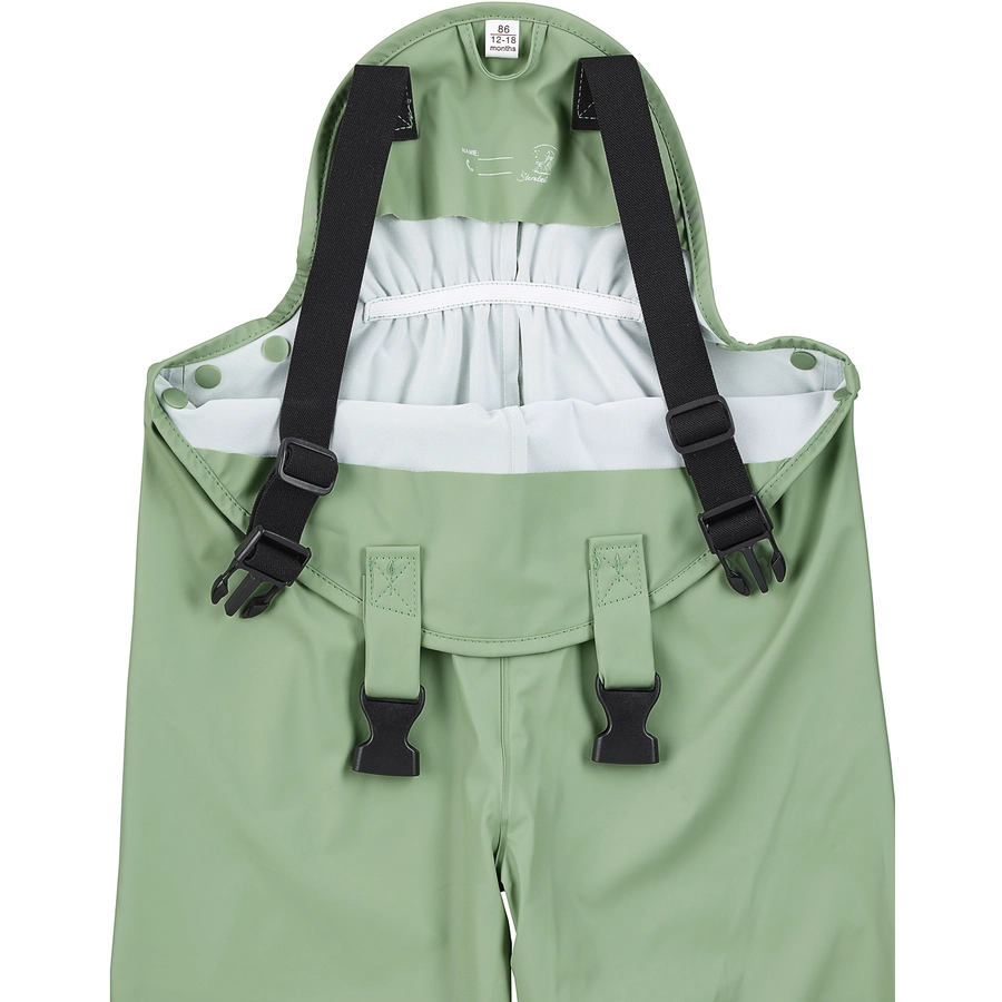Sterntaler Regenträgerhose ungefüttert grün