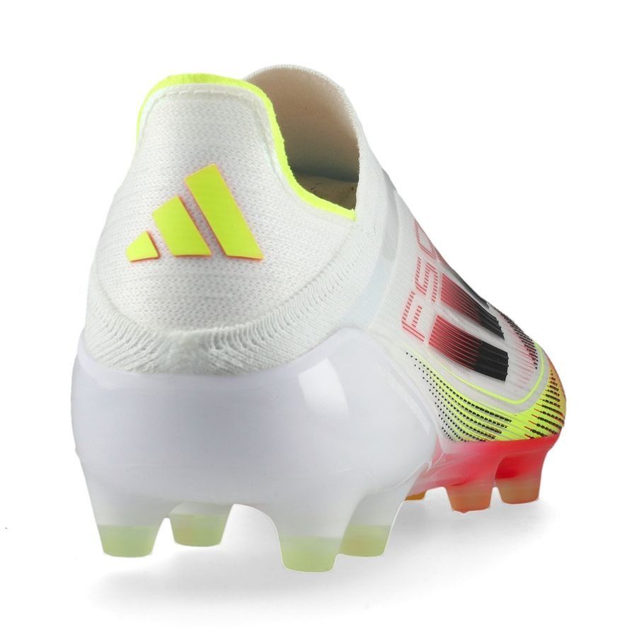 adidas F50 Elite Laceless AG Pure Victory - Blanc/Noir/Jaune