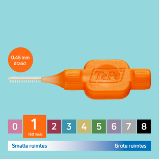 TePe Interdentale Rager Original Oranje 0,45mm 6ST