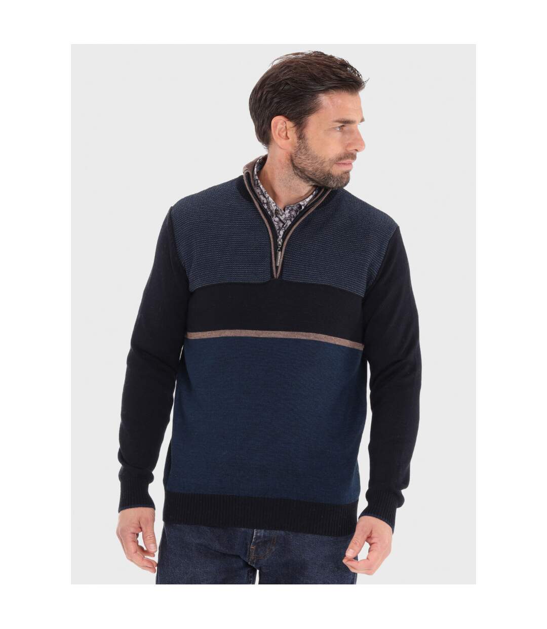 Pull fantaisie col chz