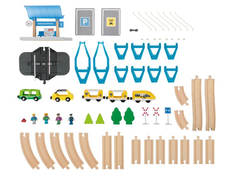 Houten treinset