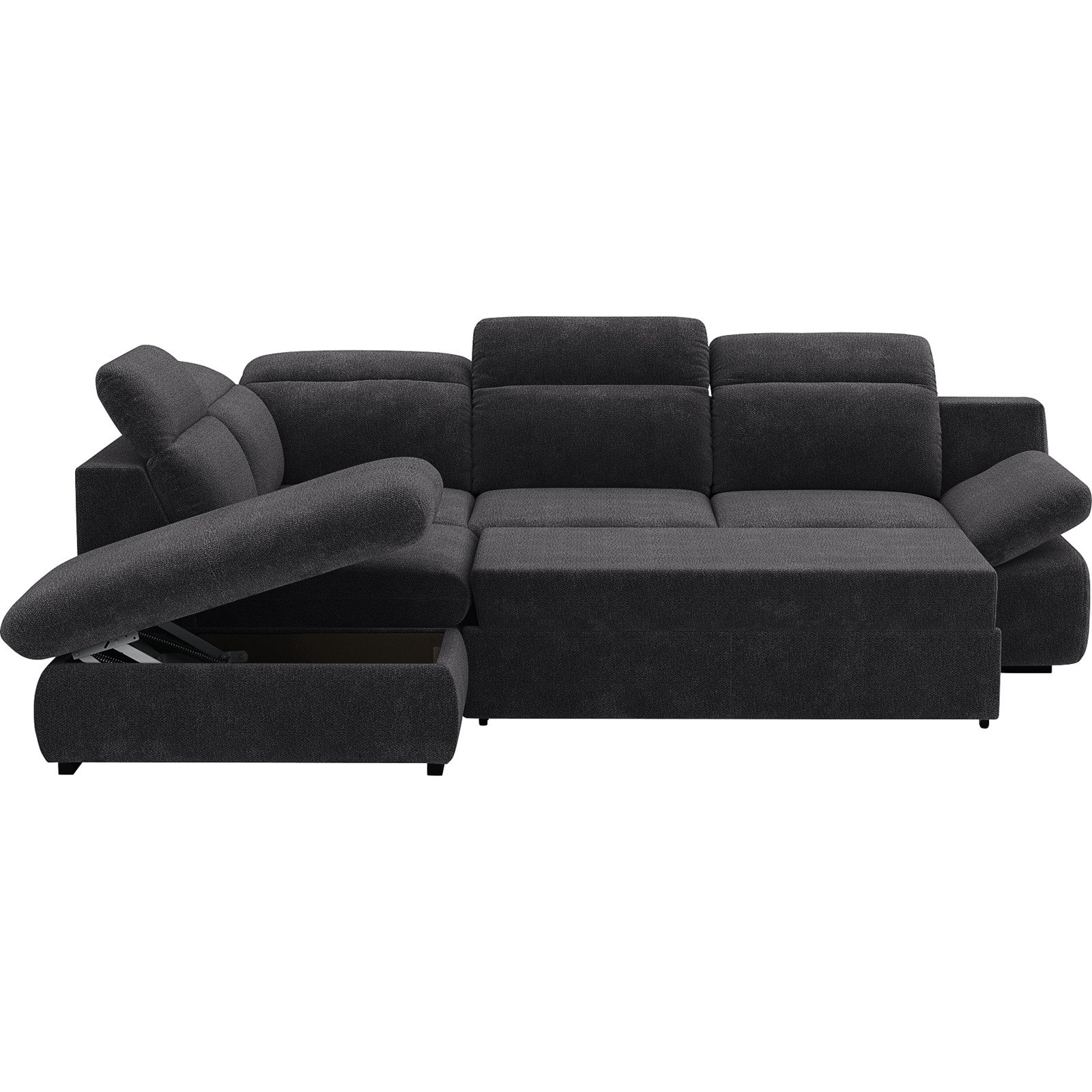 Ecksofa Lorena Stoff, Ottomane links