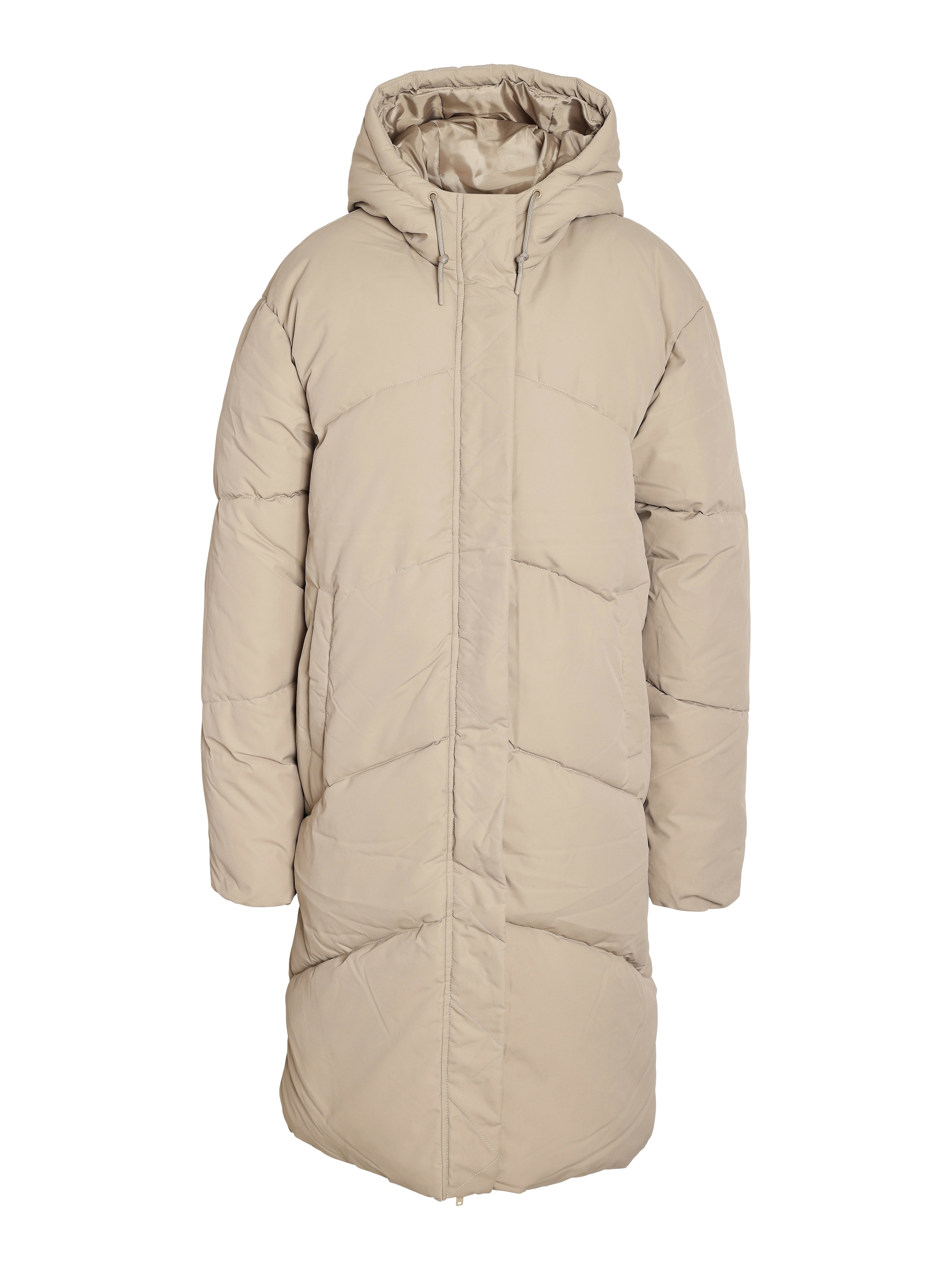 Noisy may Steppjacke »NMTENNA L/S LONG JACKET NOOS« mit Kapuze
