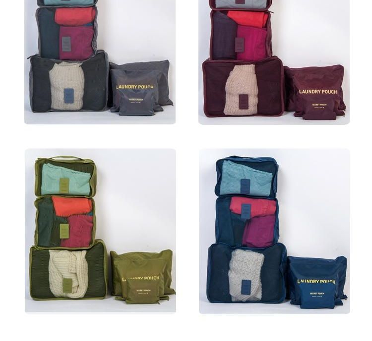 Evorest Bags - Set van 6: Reisorganizers