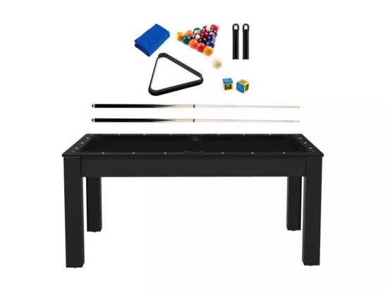 Billard convertible table 6 personnes Texas + pack accessoires Confort