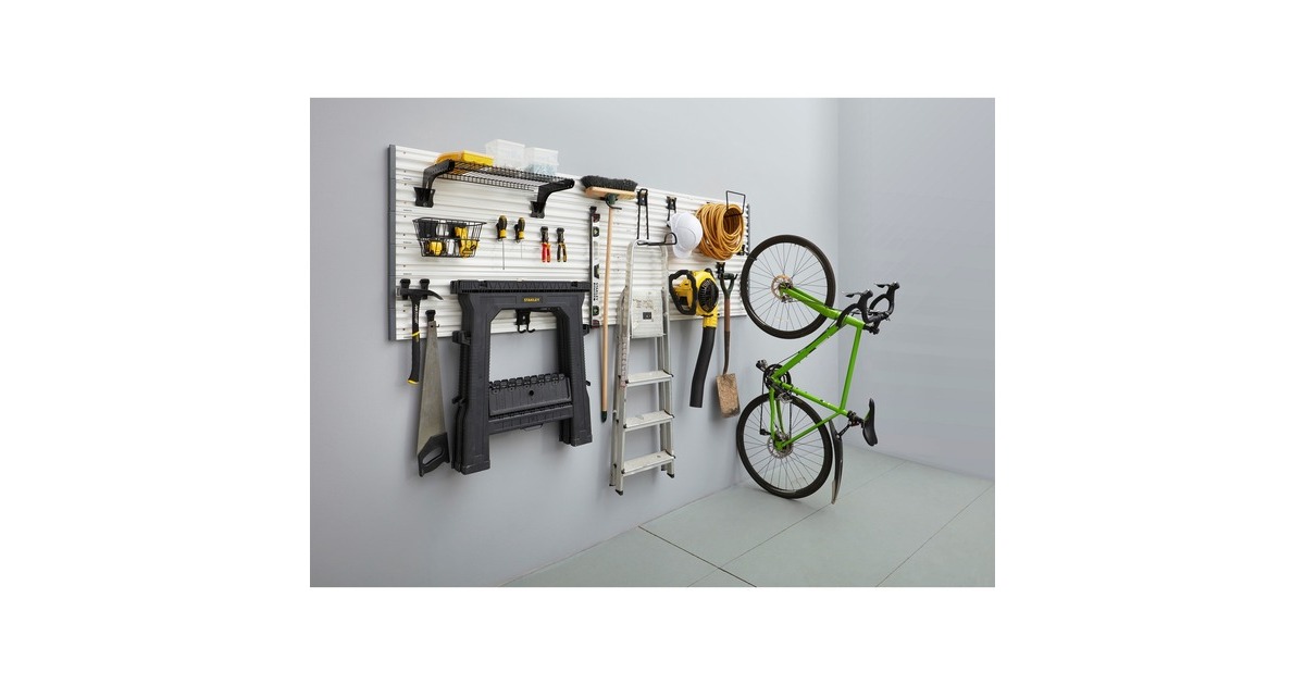 StanleyTrack Wall - Hakenassortiment small, 8 stuks houder  (Zwart)