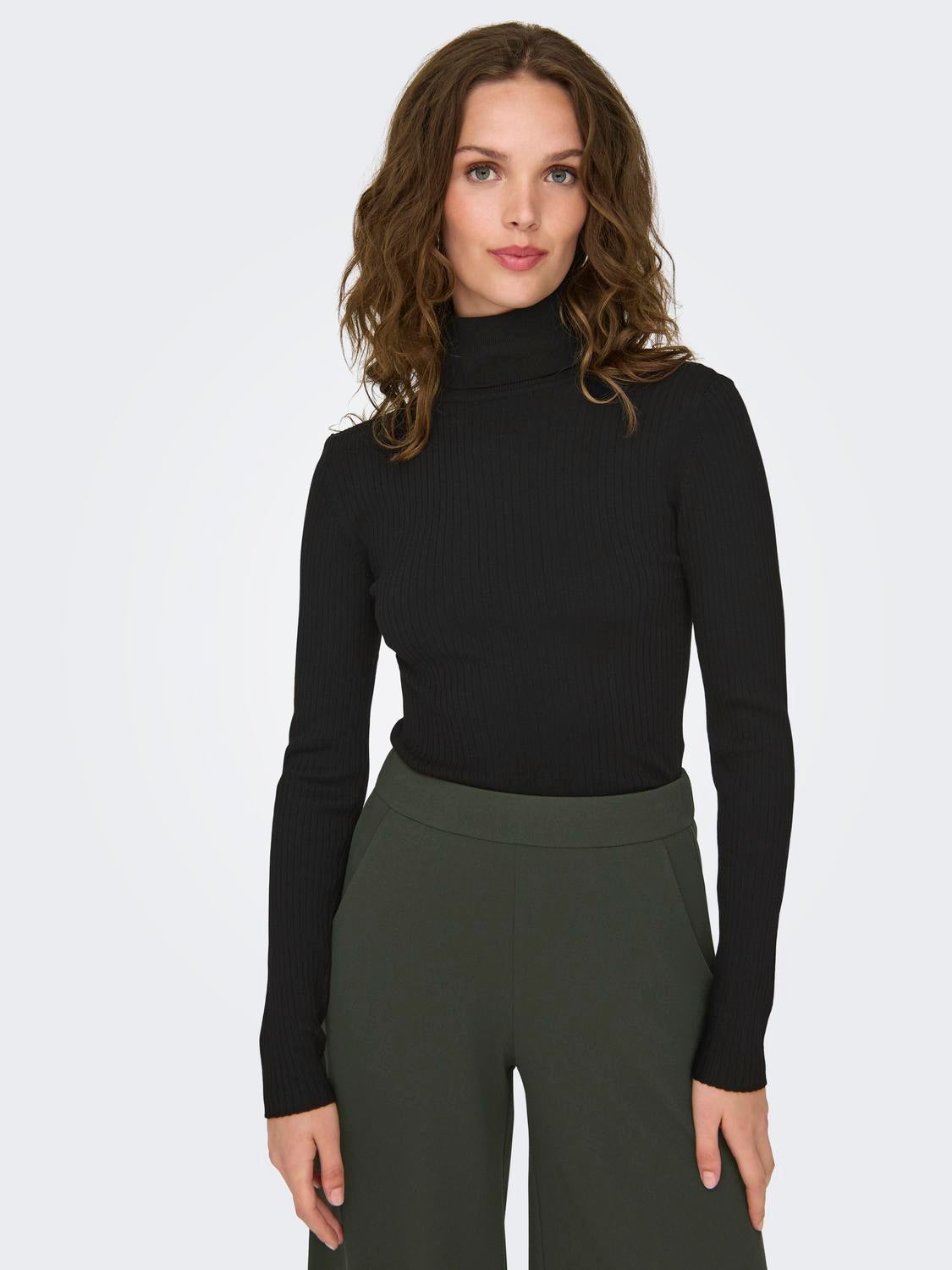 JDYPLUM Strickpullover Black