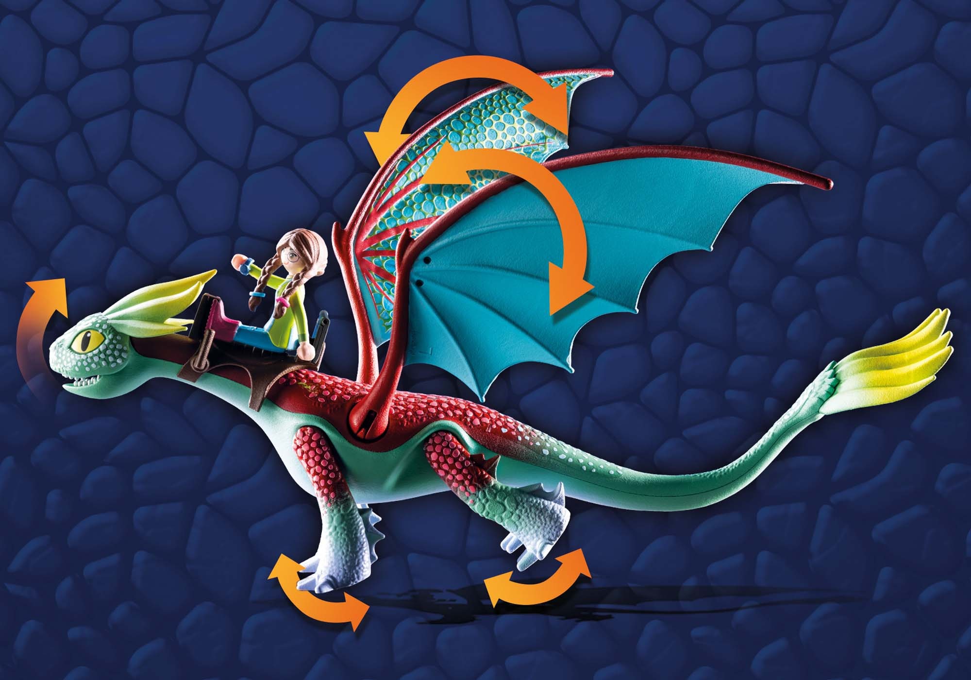 Playmobil® Konstruktions-Spielset »Dragons: The Nine Realms - Feathers & Alex (71083)« Made in Germany